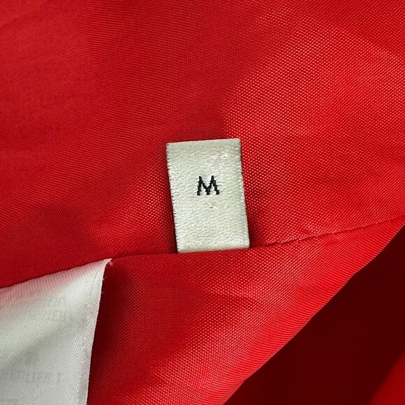 Gucci Red Mesh & Satin Magnetismo Stripe Trimmed Zip Front Hooded Jacket - Picture 12 of 14